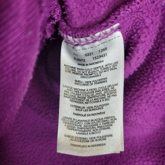 Columbia Women's Medium Jacket Full Zip Fleece Purple - Picture 5 of 5